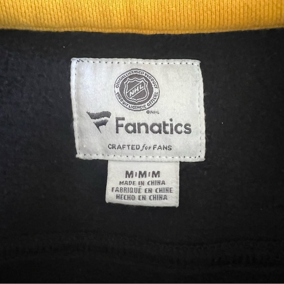 Pittsburgh Penguins Sweatshirt Men’s Medium Black Fanatics Lace Up Sweater NHL - Picture 7 of 8